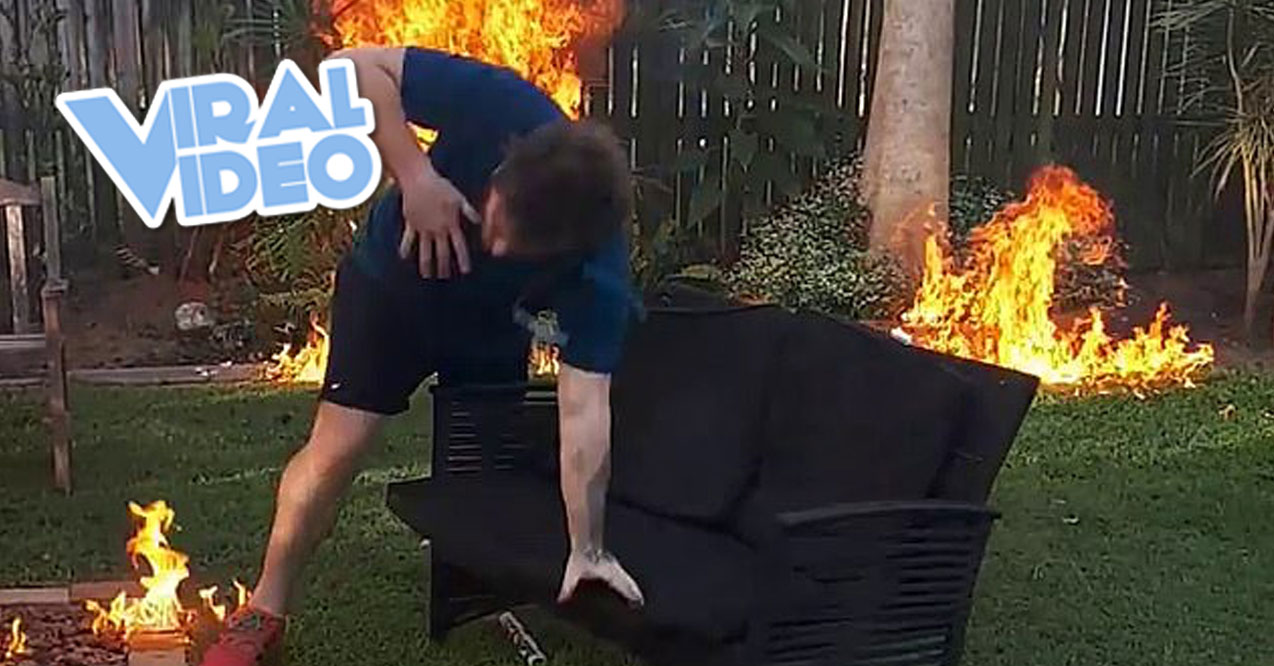 Viral Video: This Guy Sets The Yard On Fire