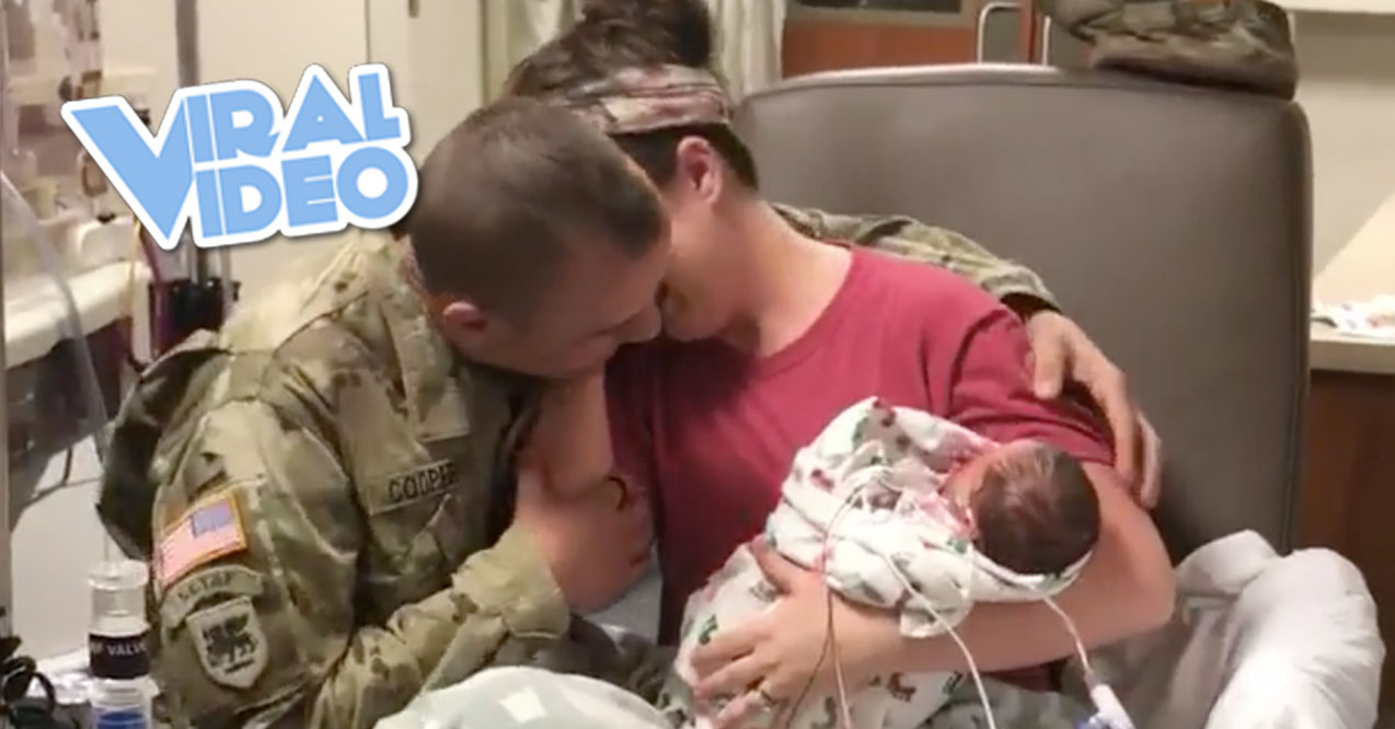 Viral Video: Soldier Surprises Wife At Hospital After Birth Of Twins
