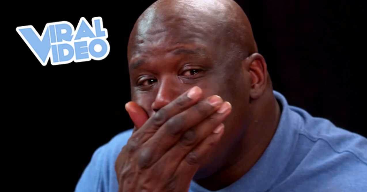 Viral Video: Watch Shaquille O’Neal Cry Eating Hot Wings