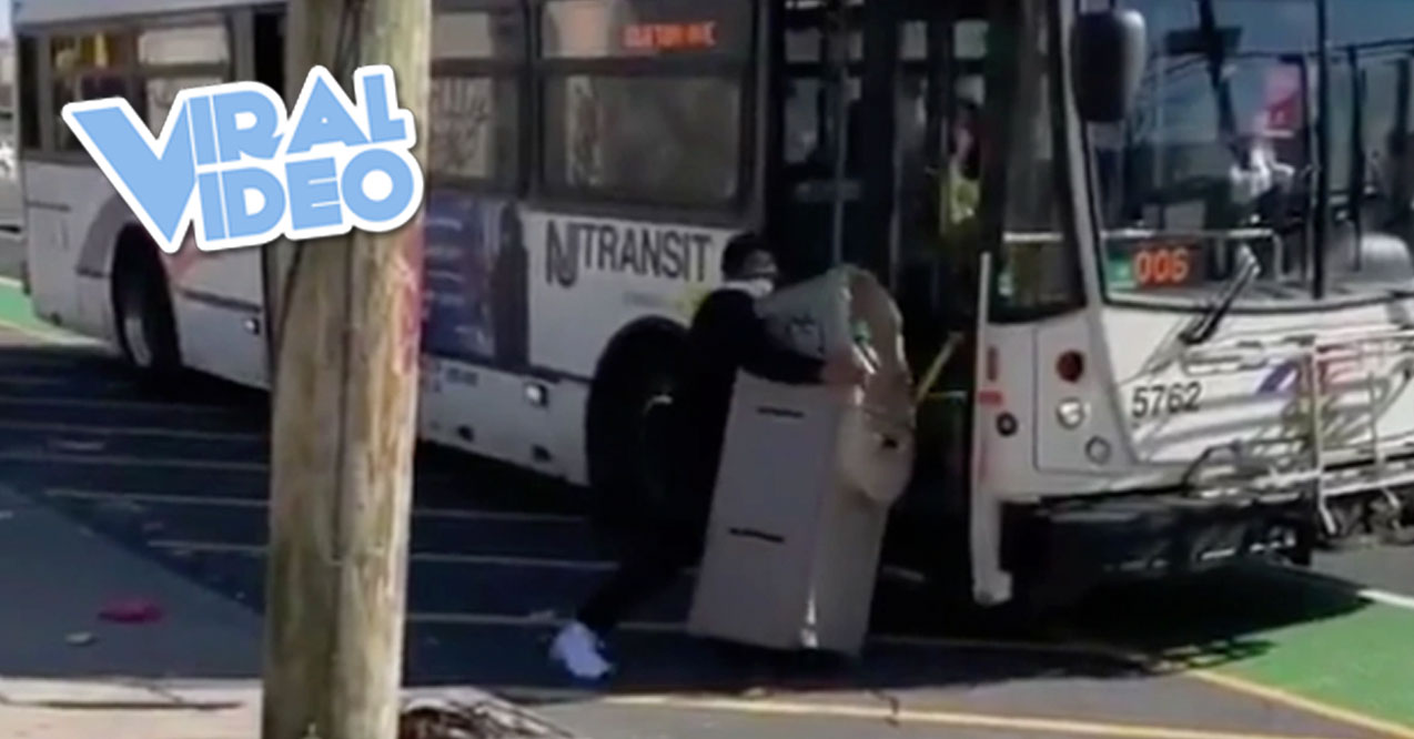 Viral Video: A Guy Tries To Take An ATM Onto A City Bus