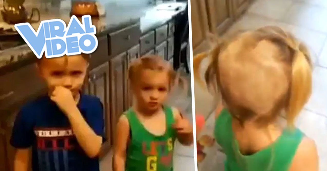 Viral Video: Little Lad Shaves Siblings’ Hair With Razor