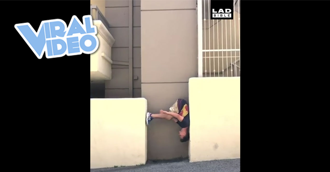 Viral Video: Guy Walks Down A Wall
