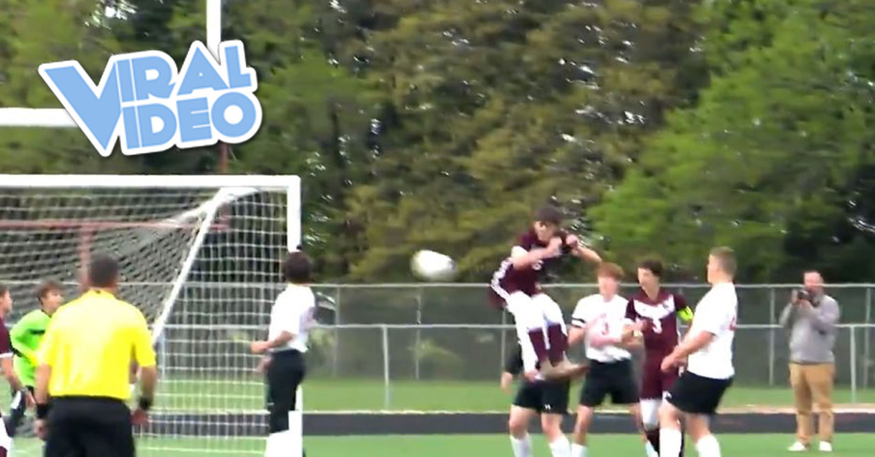 Viral Video: Soccer Player Scores a Goal With His Butt