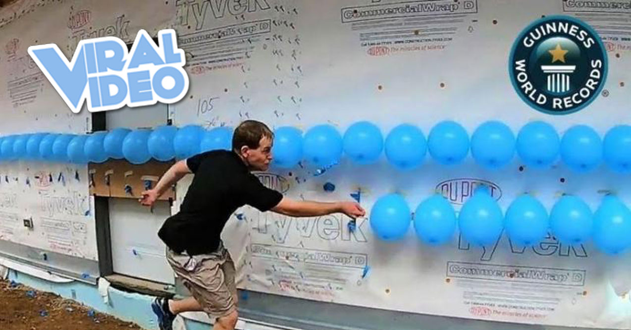 Viral Video: A New Guinness Record for Popping Balloons