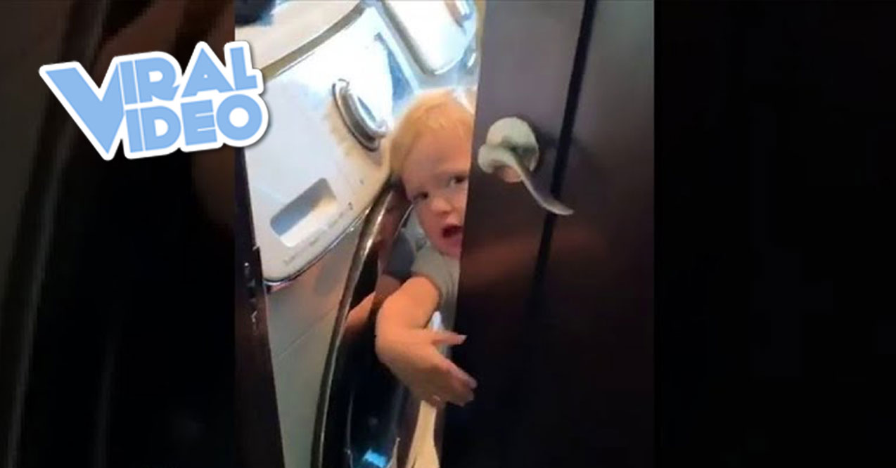 Viral Video: Toddler Tries to Find a Private Place