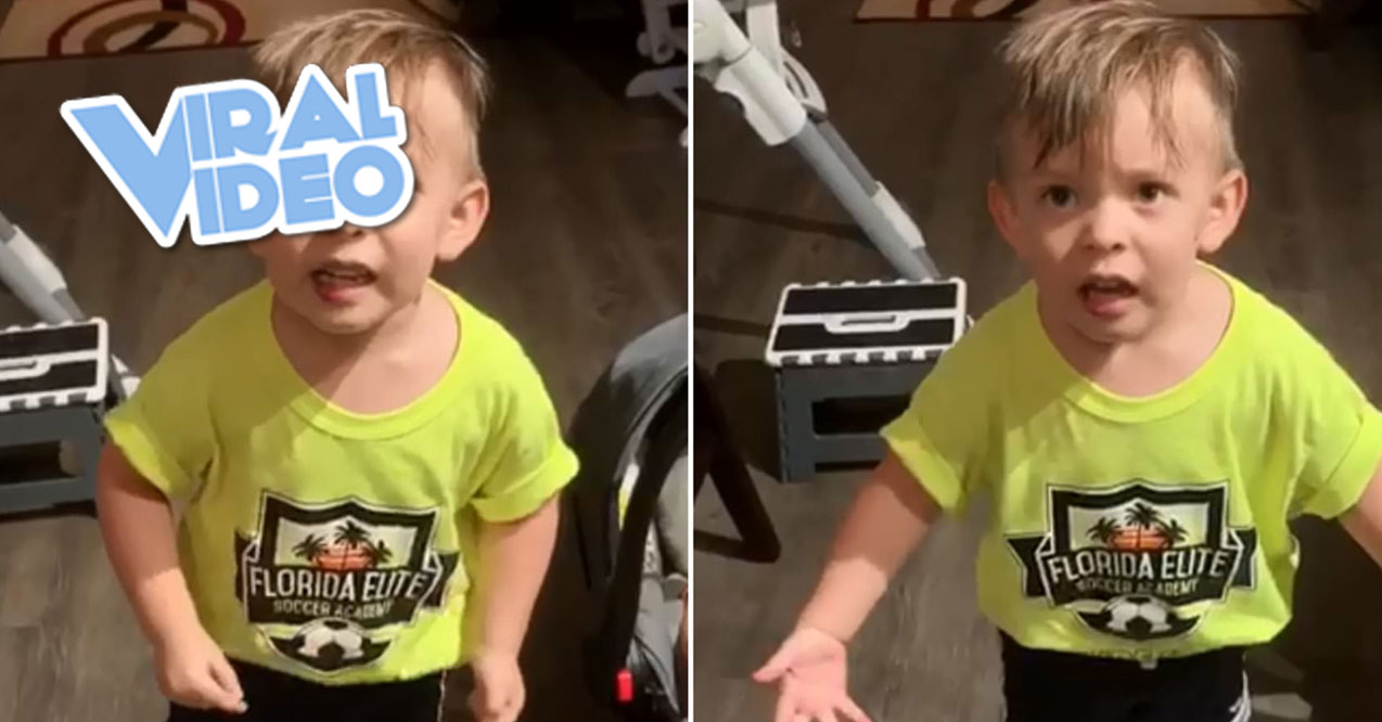 Viral Video: Toddler Can’t Believe His Mom Didn’t Kiss Him Goodbye
