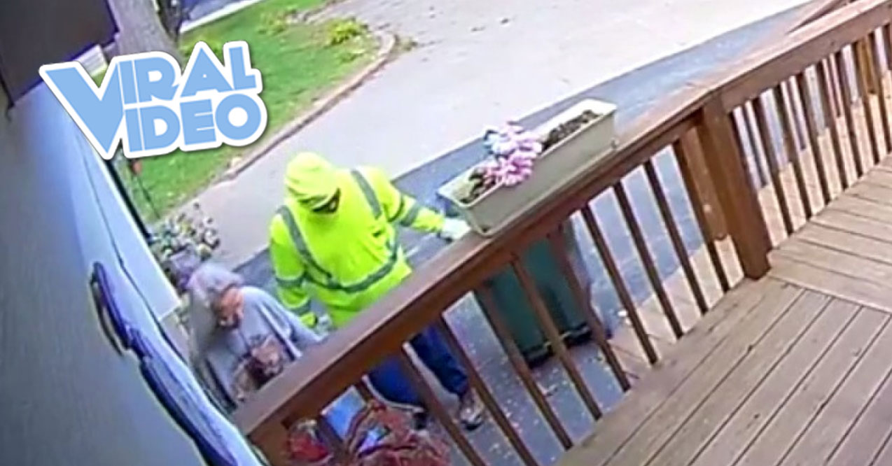 Viral Video: Sanitation Worker Helps Elderly Woman with Her Trash Can