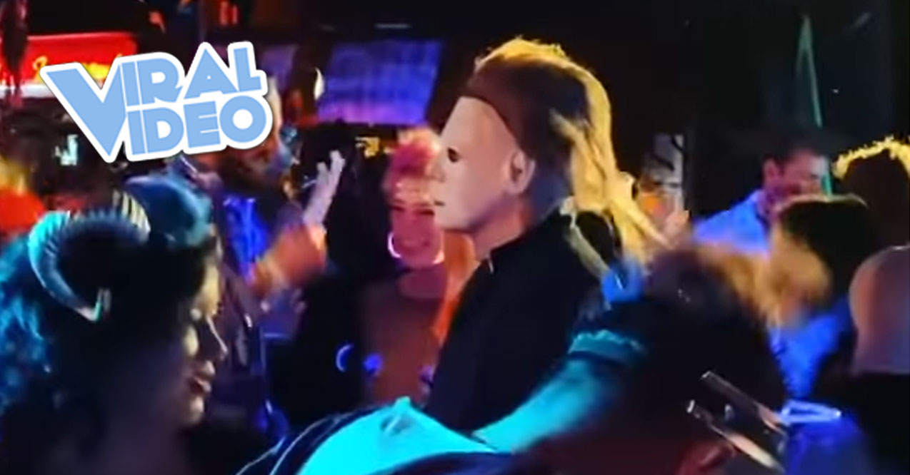 Viral Video: Michael Myers Costume Does Not Break Character