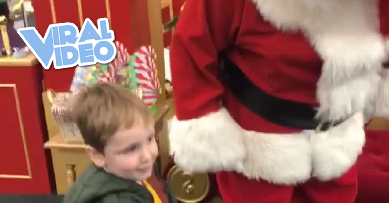Viral Video: Boy Leaves Santa Out of Breath
