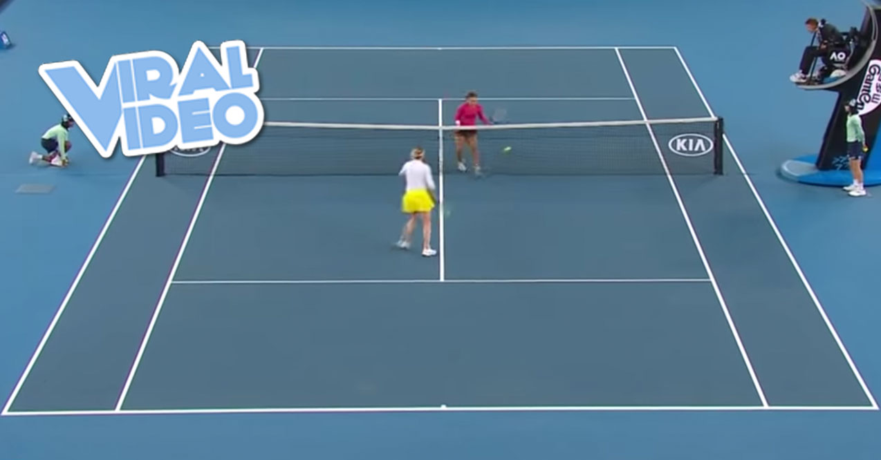 Viral Video: A Tennis Spin That Bounces Back