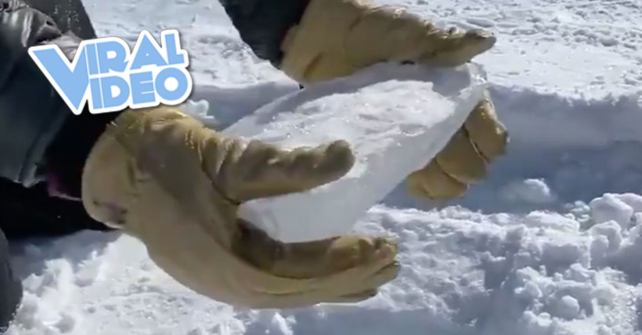 Viral Video: Crazy Sound of a Chunk of Ice