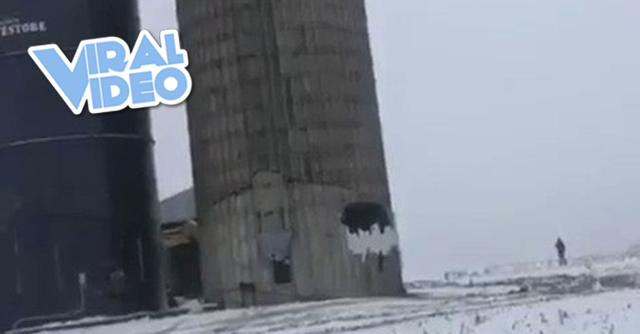 Viral Video: A Silo That Crawls While Collapsing
