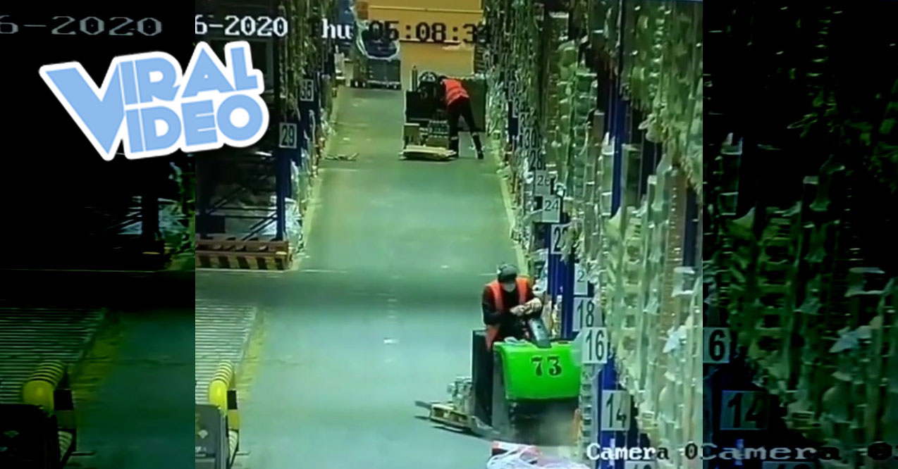 Viral Video: Sleeping On The Job