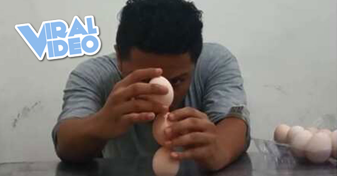 Viral Video: Largest Stack of Eggs
