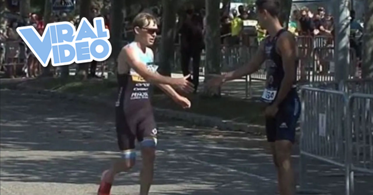 Viral Video: Why Did This Triathlete Stop at the Finish Line?