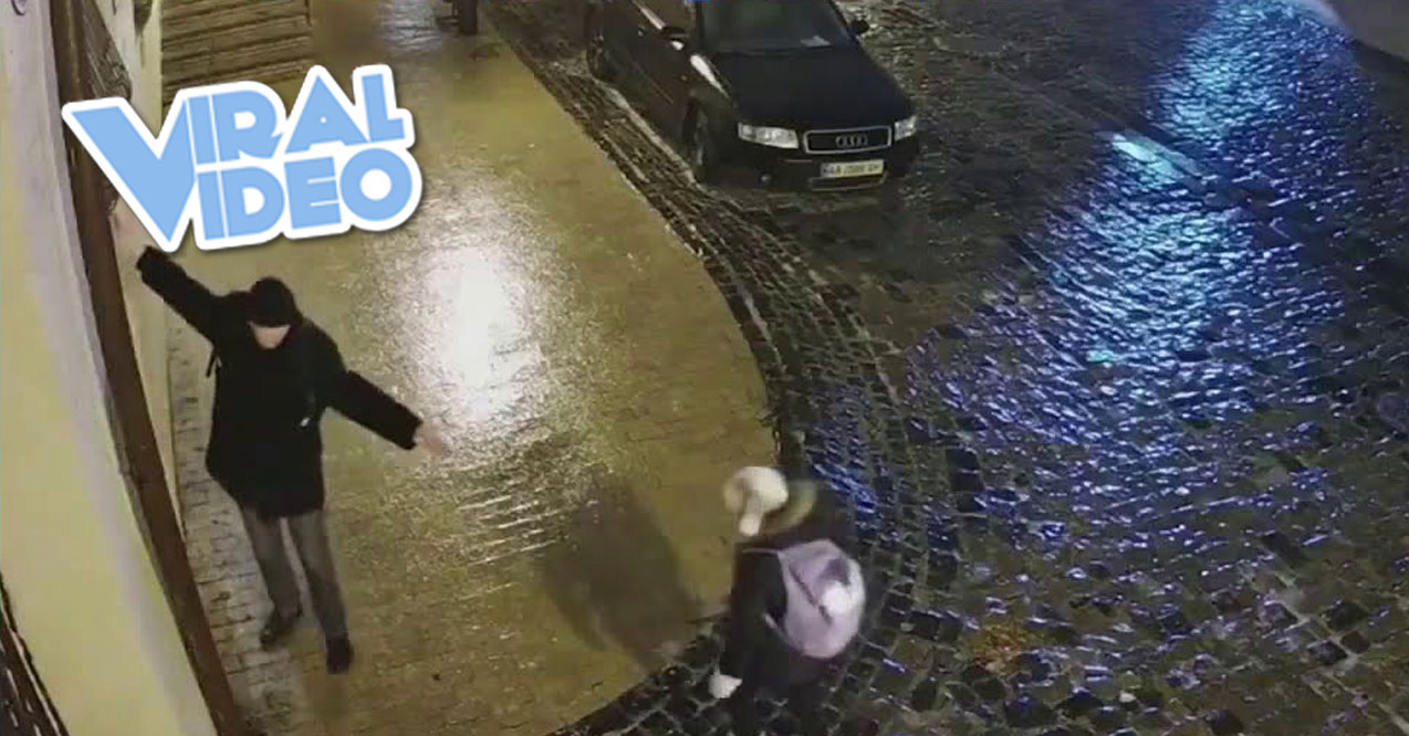 Viral Videos: Woman Slipping on Ice