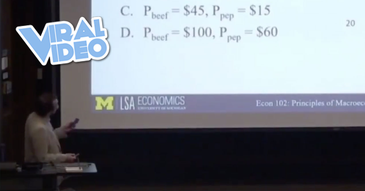 Viral Video: This Professor Can’t Stop Saying “Beef”