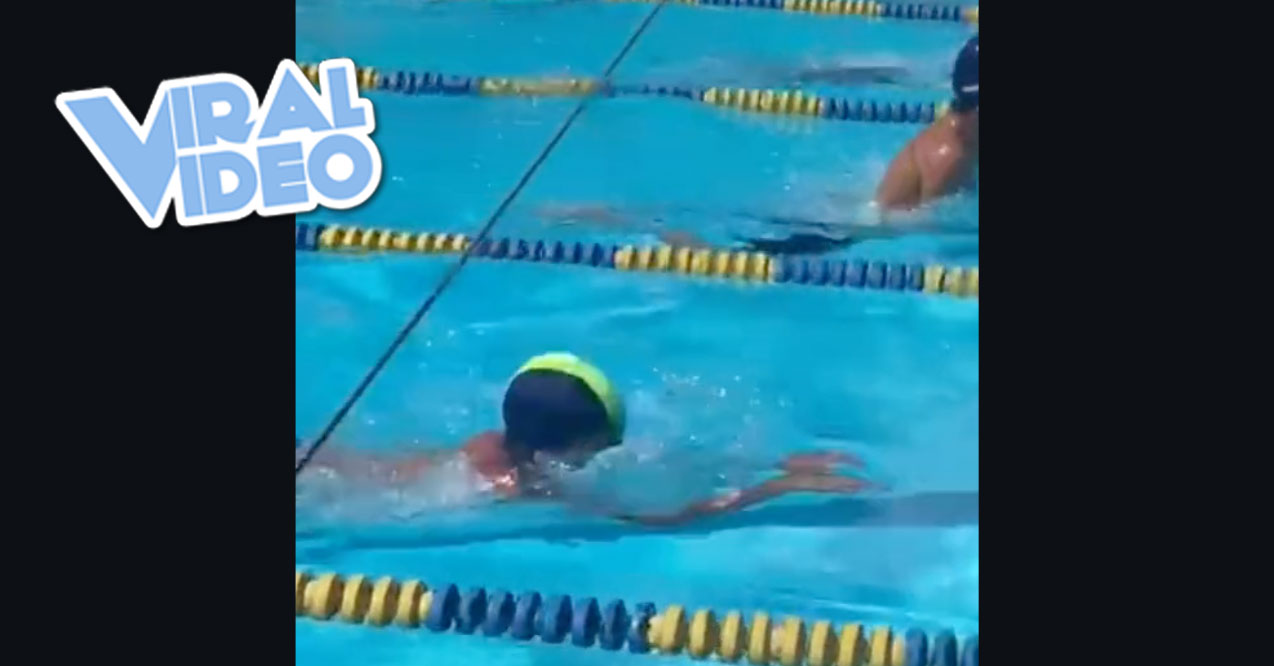 Viral Video: Woman Falls into the Pool at Swimming Competition