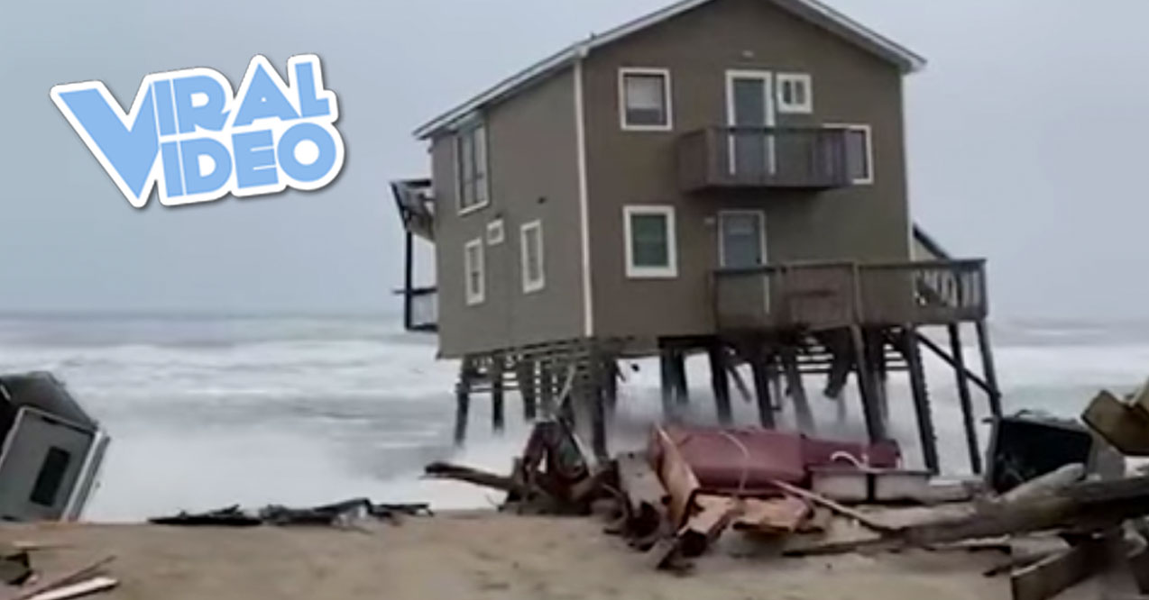 Viral Video: A House Is Swept Out to Sea