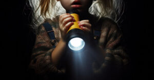 Dad Made Her Hold a Flashlight for WHAT?